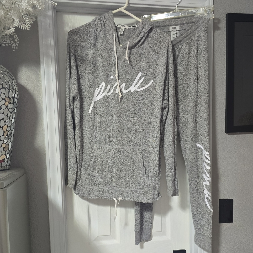 PINK Victoria's Secret Gray Lounge Set